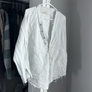 Free People Summer Daydream Knit Gauze Top, NWOT